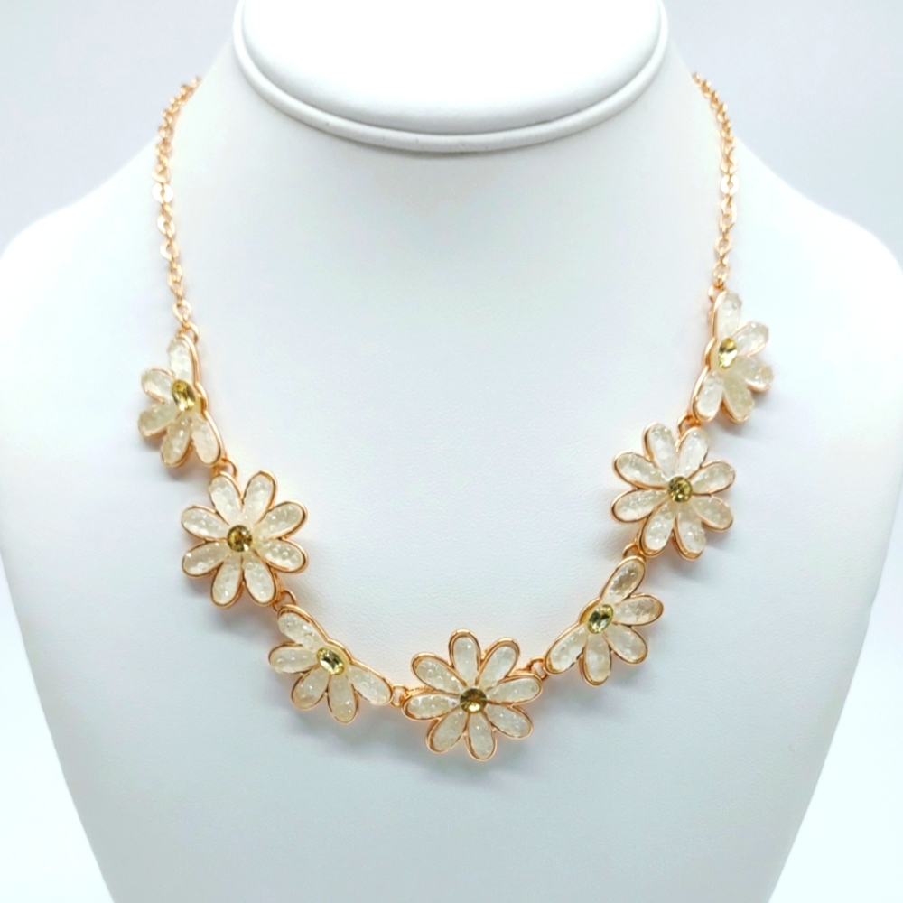 Bella Jack Daisy Rhinestone Statement Necklace